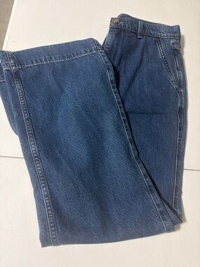 Woman’s Classic Dark Blue Denim Jeans